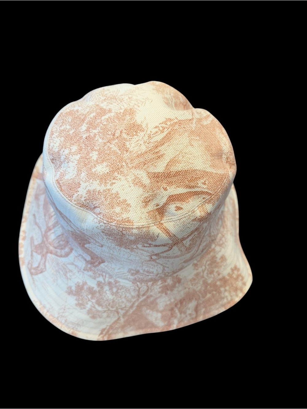 Dior Pink & Cream Lion Motif Bucket Hat - Picture 6 of 8